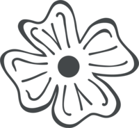 sugar flower icon design for Frost and Flourish, a Washington DC Cake Bakery and Patisserie