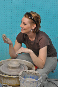 liz allen first pottery photo