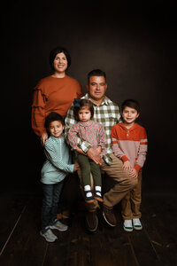Family session with parents who adopted precious boy from India