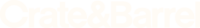 Crate & Barrel logo white