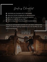 Photography roadmap designed for beginner photographers ready to launch their business


