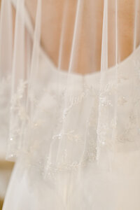 Edith Elan - detachable beaded bridal cape