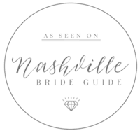 Nashville Bride Guide featured wedding badge