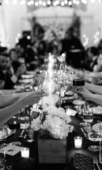Reception Cheers with Champagne at Globe and Mail Centre Wedding Toronto Editorial Wedding Photographer | Jacqueline James Photography