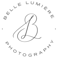 Circular logo with monogram of Luxury Scotland wedding photographer