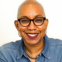 Beautiful black woman business owner headshot