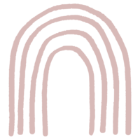 pink rainbow arch graphic