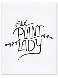 Faux Plant Lady