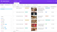 blog content calendar in Airtable