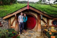 krista and david in hobbiton NZ