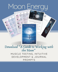 Cover of the “Chakra Food Mood Self-Assessment Guide” displayed on a tablet, featuring chakra art and healing crystals on a wooden table.