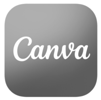 Logo Canva, plateforme de conception graphique accessible à tous connue pour la création de contenus pour les réseaux sociaux.