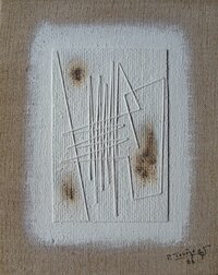 Tableau de Paul Tenèze issu de la collection Ficelles Blanches. Tableau n°7
