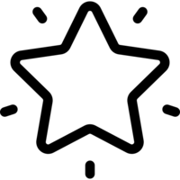 Icon représentant une étoile scintillante.