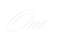 Text that says: one.
