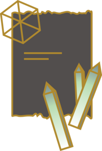 Healing crystals and journal icon