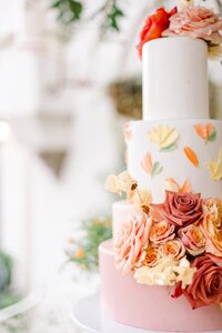 Bride smiling and holding bouquet at Clifton Inn Charlottesville wedding