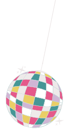 Disco ball illustration