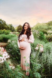 Expectant mother poses for Maternity Portraits in Charleston, SC.
