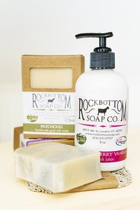 Product photography of soap made in Kentucky