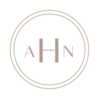 Circular icon with initials AHN