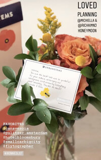 Flowers from clients