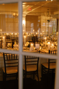 Rustic, white and green table scape