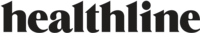 The logo of Healthline with a feature from Aine Rock.