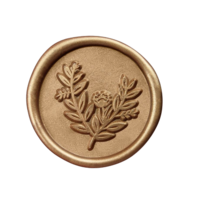 wax seal with leaves 