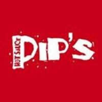 Pip's Hot Sauce logo on a red background.