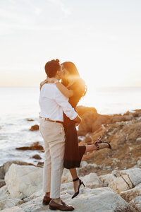 Beachfront Couples Photographer, Destination Engagement Photographer, Best DFW Engagement Photographer