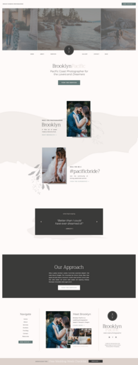 Customizable Showit Website Template for Photoraphers and Creatives