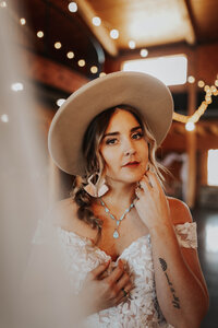 Western wedding featured in Western Wedding Magazine.