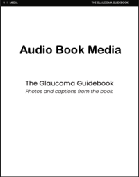 Cover image of The Glaucoma Guidebook audio book, providing accessible and comprehensive education on glaucoma management and patient care.