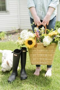 basket-of-flowers-and-hunter-boots