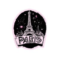 Star of Paris Postage Stamp Element Symbolizing Timeless Parisian Style
