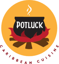Potluck restaurant logo.
