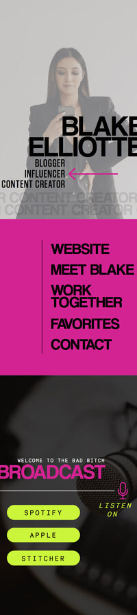 long screenshot of a website that the designer made