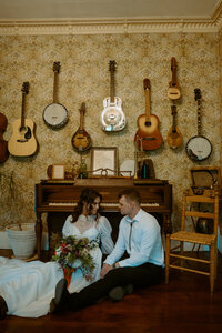 Rustic barn reception setup at The Kester Homestead with string lights and warm wood tones — editorial wedding décor photography in Upstate NY.