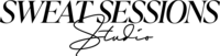 Sweat Sessions Studio logo in black by Isla Luna Studio