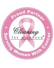 Logo with words "Cleaning for a Reason"
