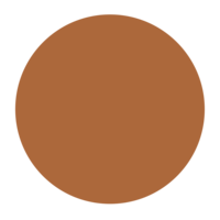 large tan circle