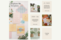 Screenshot of a photographer's about page by Bloem Creations, representing an example of a custom web design package. 