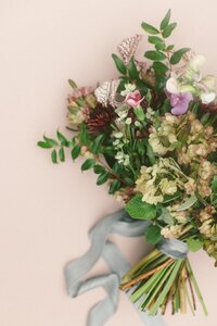 Bridal bouquet for a wedding at Tehama designed by Carmel Gardens florist