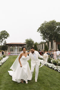 Bride and Groom ceremony exit Chicago 