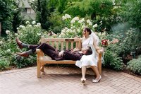 Black And White Bar Wedding Dance Dip