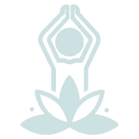 Intuition Icon, lotus flower, yoga pose figure