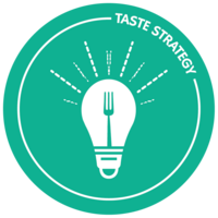 Taste Strategy badge logo