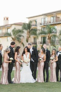 wedding portraits at luxury Palos Verdes resort
