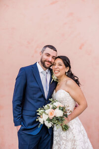 Happy couple gets elopement photos taken by St. Pete photographer